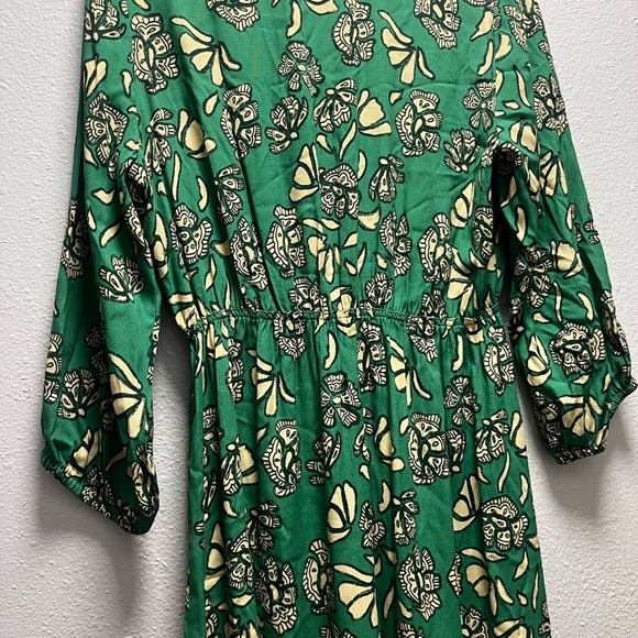 ba&sh Green Floral Long Sleeve Dress size L - Picture 10 of 11